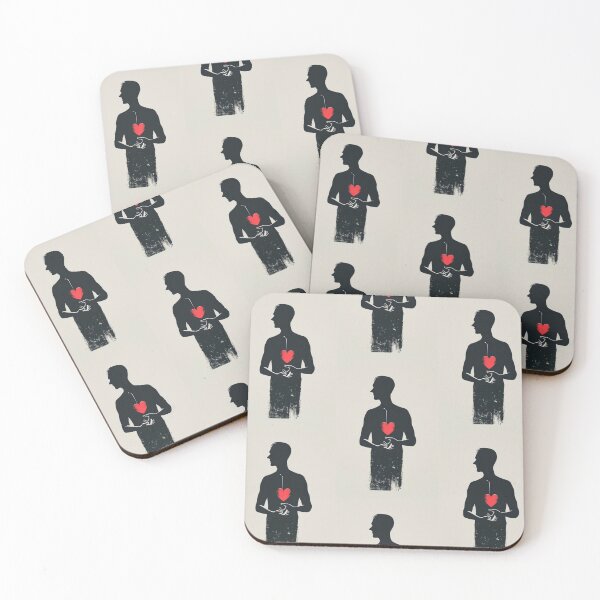 Item preview, Red Heart in Hand - Minimalist Illustration designed and sold by Piotrek0001.