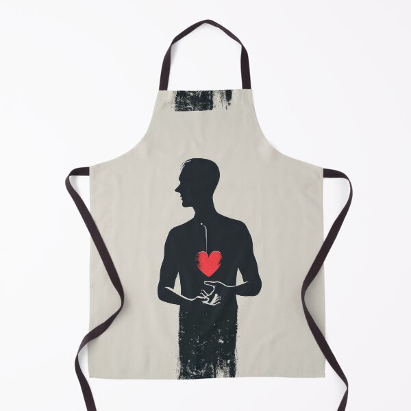 Item preview, Red Heart in Hand - Minimalist Illustration designed and sold by Piotrek0001.