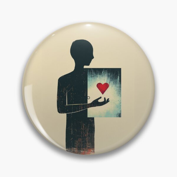 Item preview, Red Heart in Hand - Minimalist Illustration designed and sold by Piotrek0001.