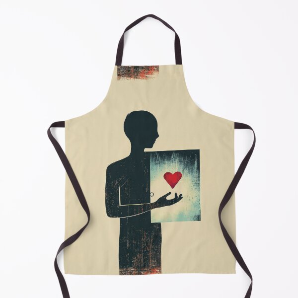 Item preview, Red Heart in Hand - Minimalist Illustration designed and sold by Piotrek0001.