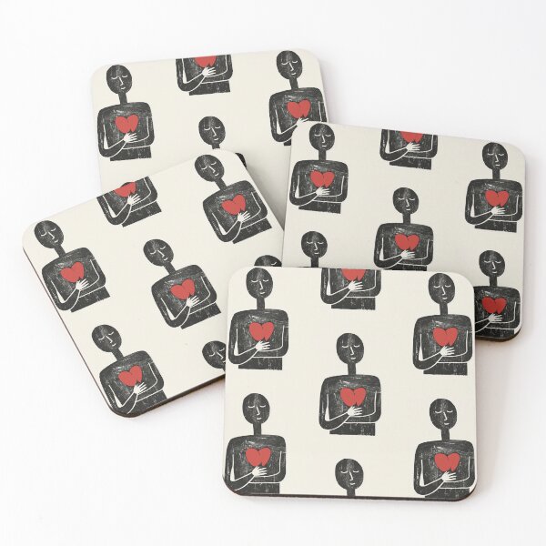 Item preview, Red Heart in Hand - Minimalist Illustration designed and sold by Piotrek0001.