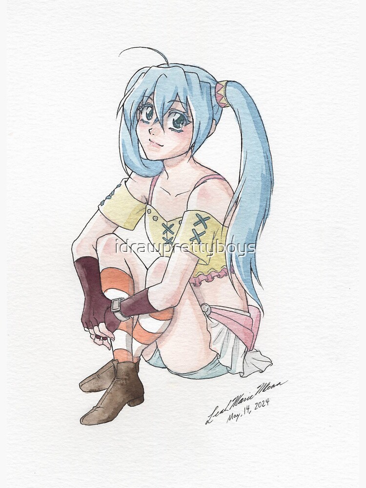 Runo Misaki from Bakugan Battle Brawlers Art Board Print