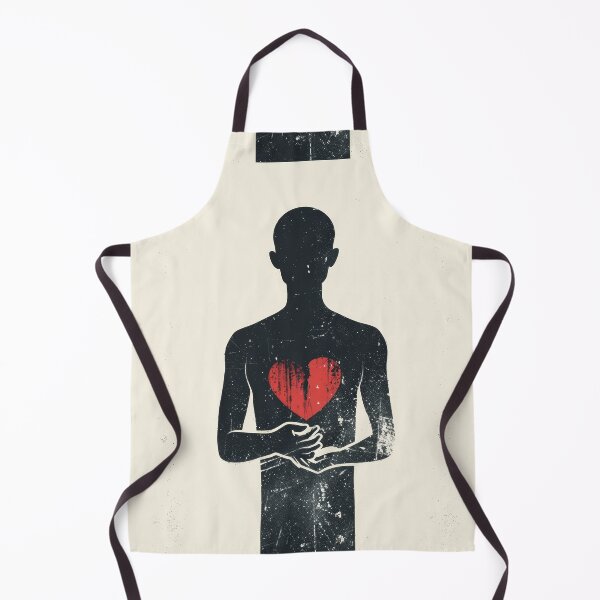 Item preview, Red Heart in Hand - Minimalist Illustration designed and sold by Piotrek0001.
