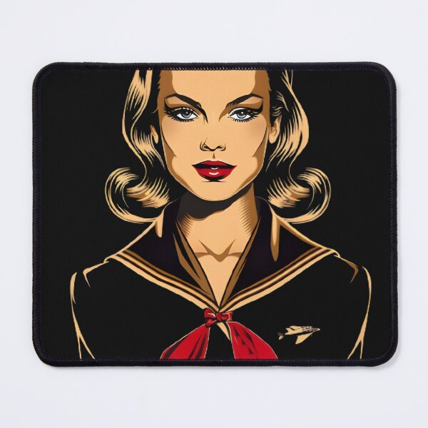 Item preview, Blond Scandinavian Stewardess designed and sold by BasedCanvas.
