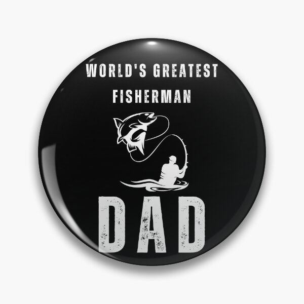 Item preview, "World's Greatest Fisherman Dad" T-Shirt in Black designed and sold by AI-volution.