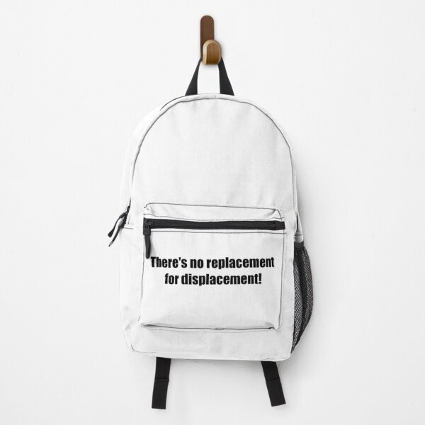 Item preview, No replacement for displacement! Car joke! Black text! designed and sold by DRRCreations.