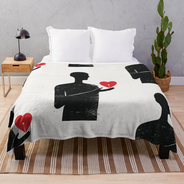 Item preview, Red Heart in Hand - Minimalist Illustration designed and sold by Piotrek0001.