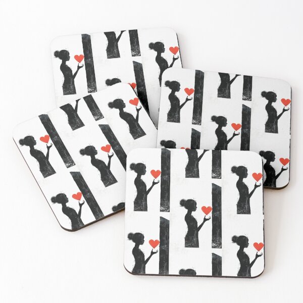 Item preview, Red Heart in Hand - Minimalist Illustration designed and sold by Piotrek0001.