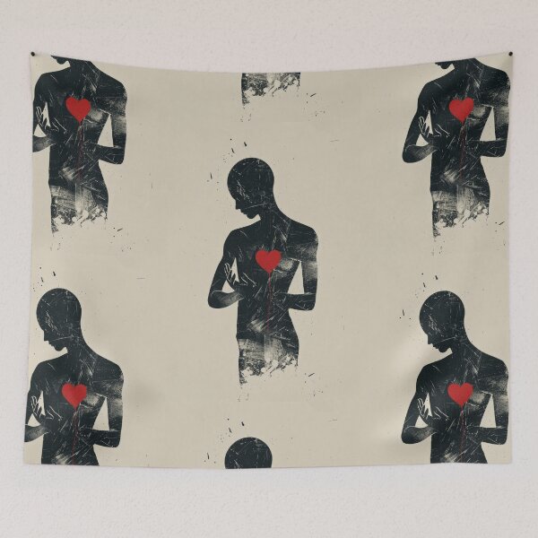 Item preview, Copy of Red Heart in Hand - Minimalist Illustration designed and sold by Piotrek0001.