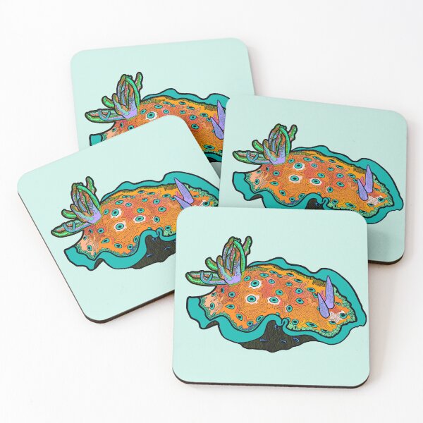 Item preview, Kunie's Chromodoris Sea Slug with Abstract Coloration designed and sold by ArtbyDLP.