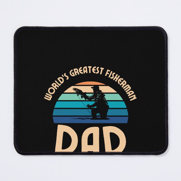 Item preview, "World's Greatest Fisherman Dad" T-Shirt with Sunset Design designed and sold by AI-volution.