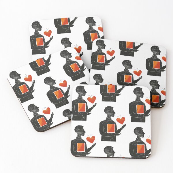 Item preview, Red Heart in Hand - Minimalist Illustration designed and sold by Piotrek0001.