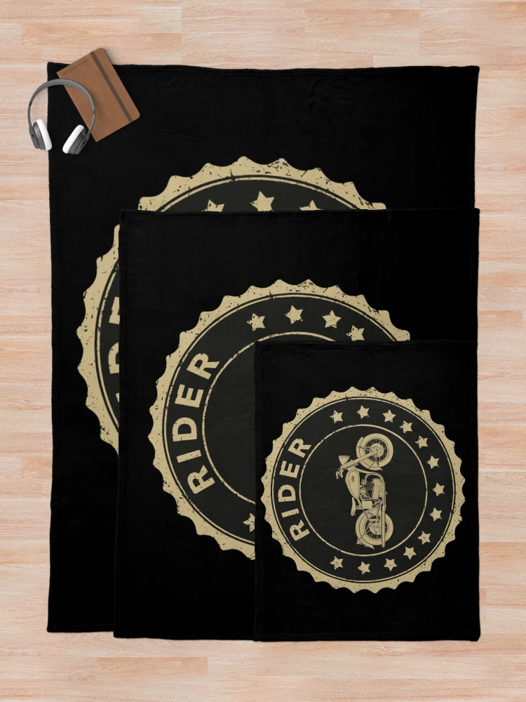 Thumbnail 5 of 6, Throw Blanket, Motorcycle Rider designed and sold by HowMonkeyShop.