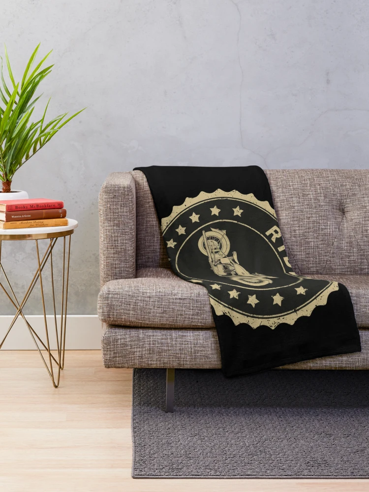Thumbnail 2 of 6, Throw Blanket, Motorcycle Rider designed and sold by HowMonkeyShop.