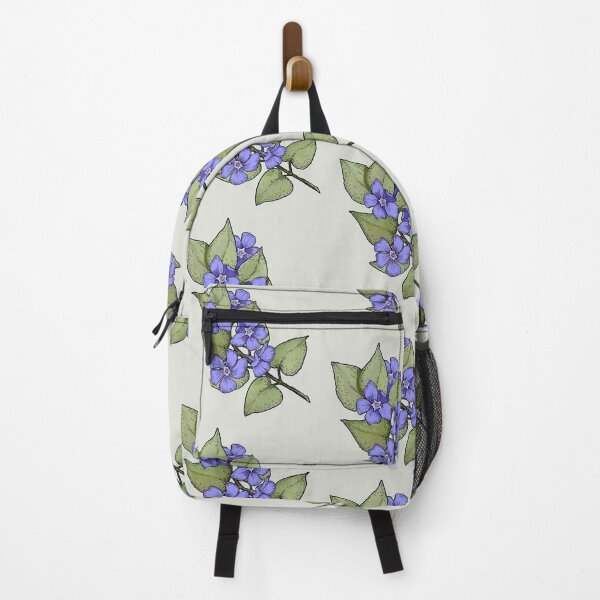 Item preview, PERIWINKLE FLOWERS and Leaves Hand Drawn Floral Illustration designed and sold by JoyfulWhimsy.
