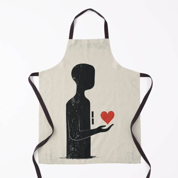 Item preview, Red Heart in Hand - Minimalist Illustration designed and sold by Piotrek0001.