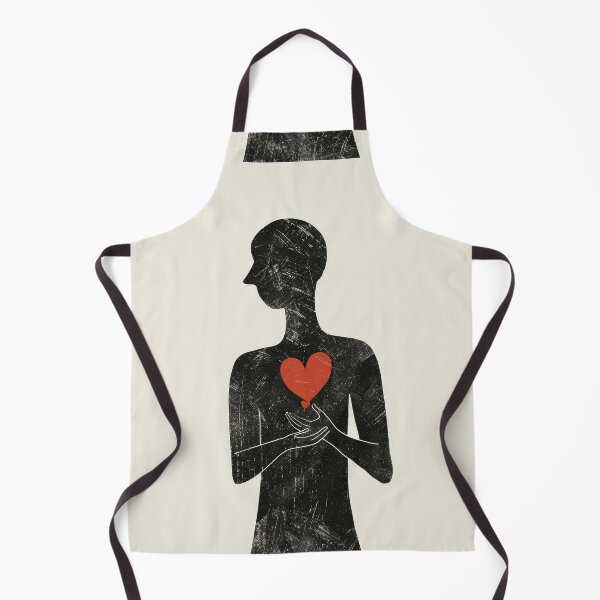 Item preview, Red Heart in Hand - Minimalist Illustration designed and sold by Piotrek0001.