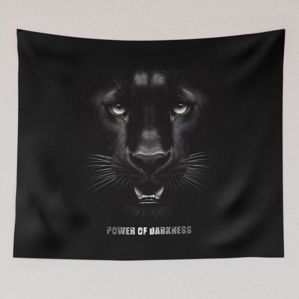 Item preview, POWER OF DARKNESS, Power hidden in the shadows, BLACK PANTHER designed and sold by CrisMor-Art.