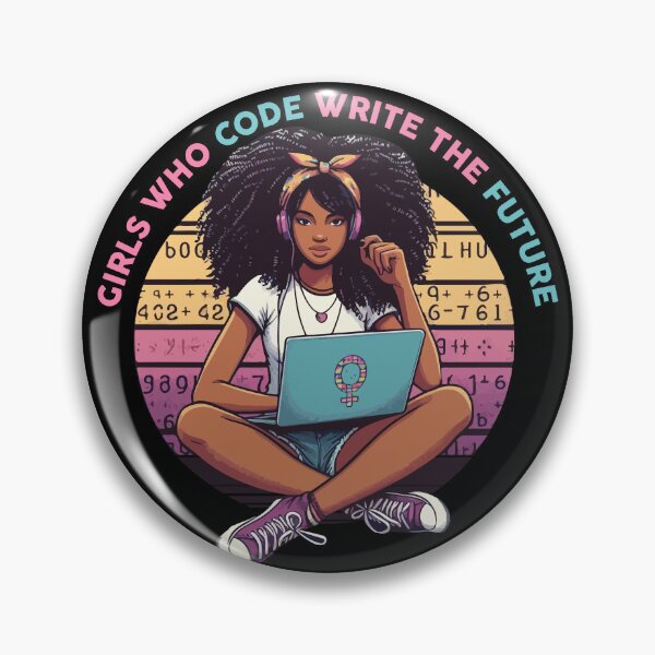 Item preview, Girls Who Code Write the Future, Coding Humor designed and sold by NawalMagdy.