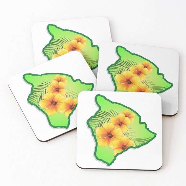 Item preview, Hawaii with State Flower (Yellow Hibiscus) designed and sold by ChefOCreations.