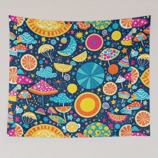 Item preview, Colourful patterns and shaped illustration designed and sold by simaso.