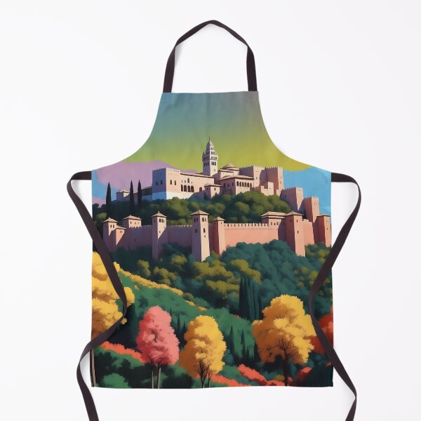 Item preview, Alhambra, Granada, Spain, design in pop art style designed and sold by CreativeSparkzz.