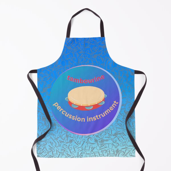 Item preview, Tambourine Music Everywhere In Blue Gradient designed and sold by BrightrDayMusicArt.