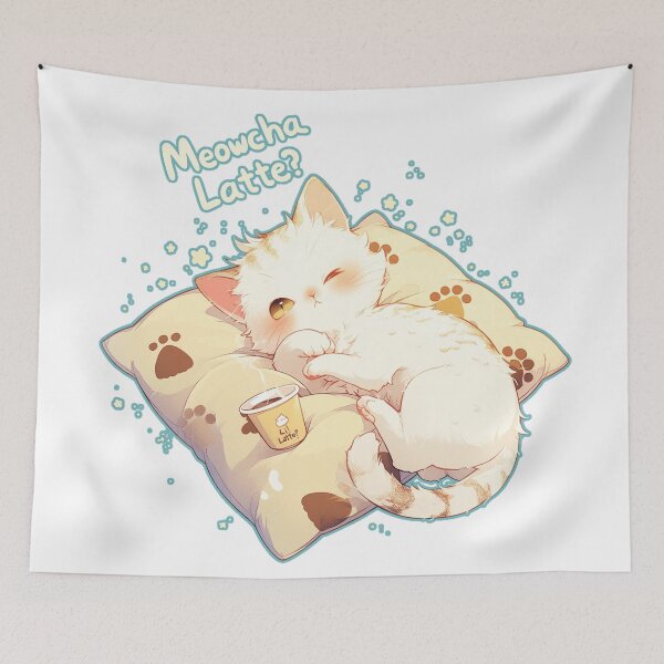 Item preview, Meowcha Latte designed and sold by DabrowskiDesign.