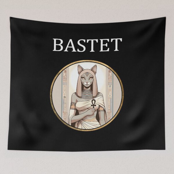Item preview, Bastet Egyptian Goddess of Home, Secrets and Cats designed and sold by Agema Apparel.