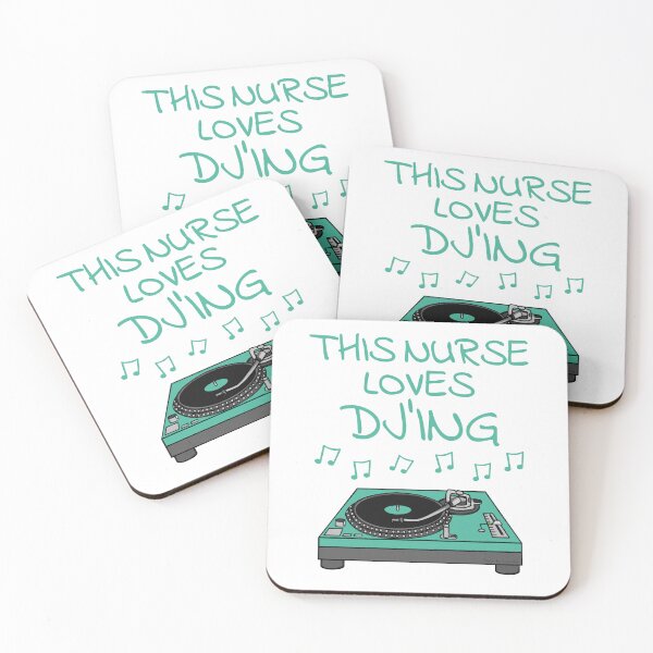 Item preview, This Nurse Loves DJ'ing, DJ Music Producer Musician designed and sold by doodlerob.