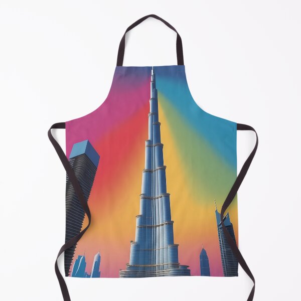 Item preview, Burj Khalifa, Dubai, United Arab Emirates, design in pop art style designed and sold by CreativeSparkzz.