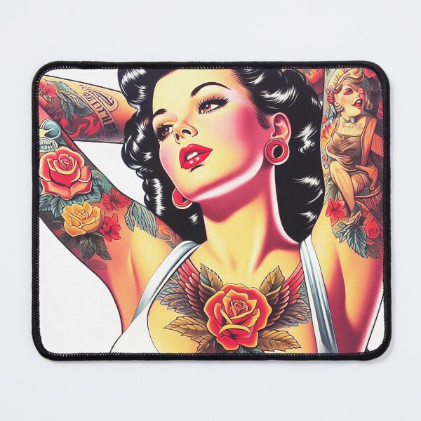 Item preview, Hot Tattooed Pin-up designed and sold by PulpVintage.