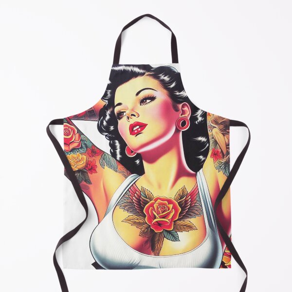 Item preview, Hot Tattooed Pin-up designed and sold by PulpVintage.