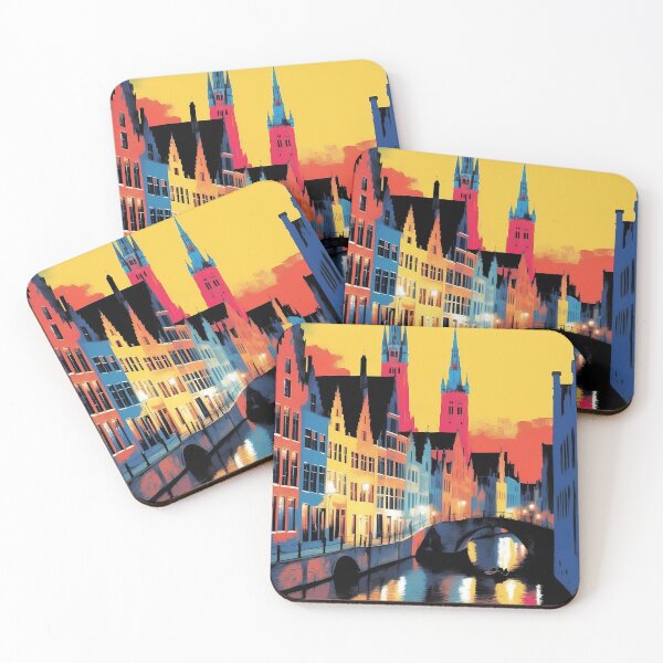 Item preview, Bruges, Belgium, design in pop art style designed and sold by CreativeSparkzz.