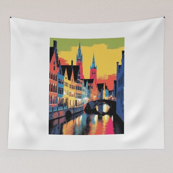 Item preview, Bruges, Belgium, design in pop art style designed and sold by CreativeSparkzz.