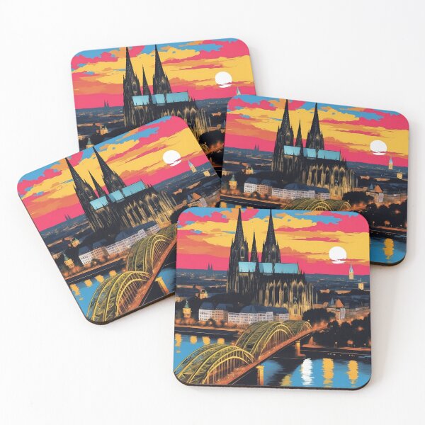 Item preview, Cologne Cathedral, Cologne, Germany, design in pop art style designed and sold by CreativeSparkzz.
