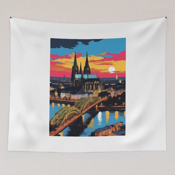 Item preview, Cologne Cathedral, Cologne, Germany, design in pop art style designed and sold by CreativeSparkzz.