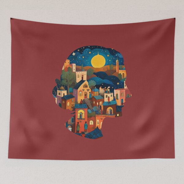Item preview, Exotic Town Chic Illustration  designed and sold by JoyPhotoArt.