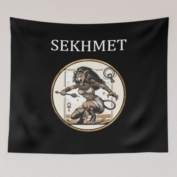 Item preview, Sekhmet Ancient Egyptian Goddess of War and Healing designed and sold by Agema Apparel.