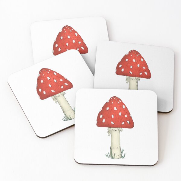 Item preview, Seta roja, seta venenosa con musgo designed and sold by LeliMystic.