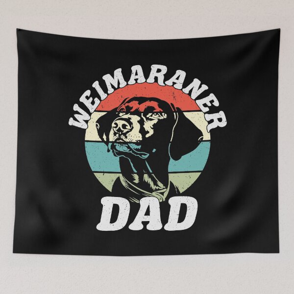 Item preview, Weimaraner Dad Dog Funny Father's Day retro vintage designed and sold by RayanPod.