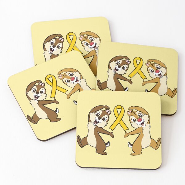 Item preview, Chipmunks with Awareness Ribbon (Yellow) designed and sold by CaitlynConnor.
