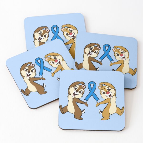 Item preview, Chipmunks with Awareness Ribbon (Blue) designed and sold by CaitlynConnor.