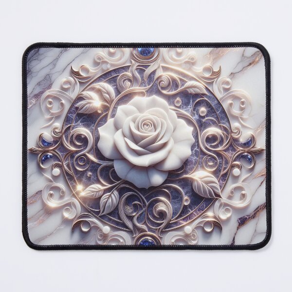 Item preview, Marble Rose Bas-Relief Print designed and sold by lloreleya.