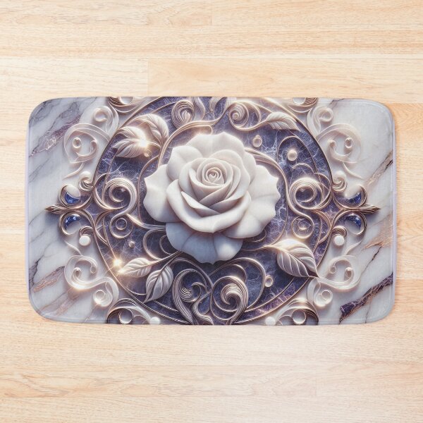 Item preview, Marble Rose Bas-Relief Print designed and sold by lloreleya.