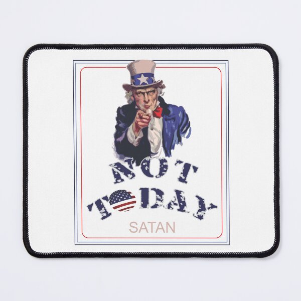 Item preview, Not Today Satan Uncle Sam USA Art designed and sold by TerScott.