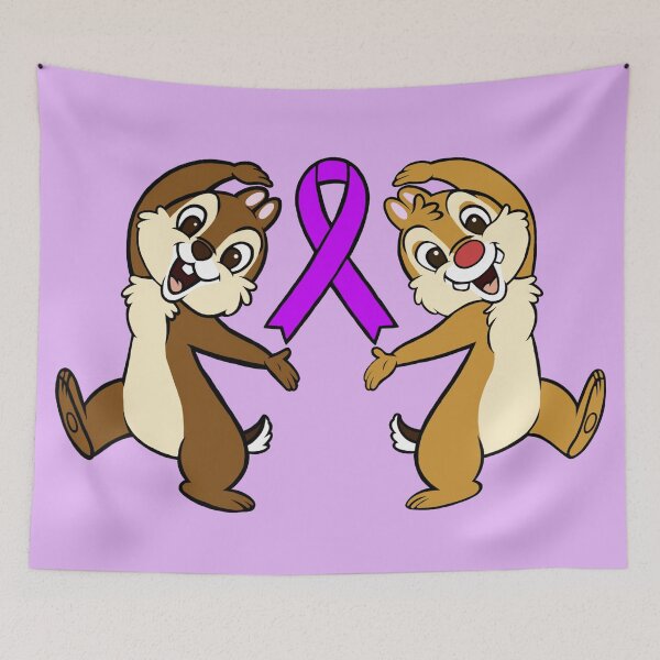 Item preview, Chipmunks with Awareness Ribbon (Purple) designed and sold by CaitlynConnor.