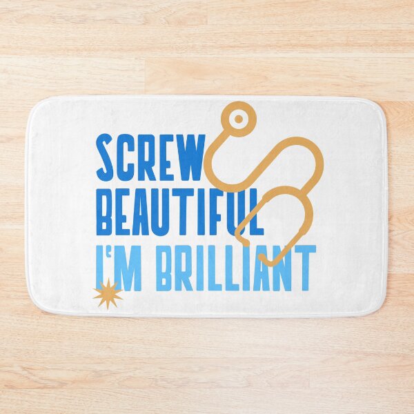 Item preview, Screw Beautiful, I'm Brilliant designed and sold by ZenStitchMotifs.