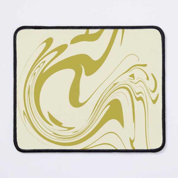 Item preview, Yellow Gold Abstract Swirls designed and sold by itsgoodjunk.