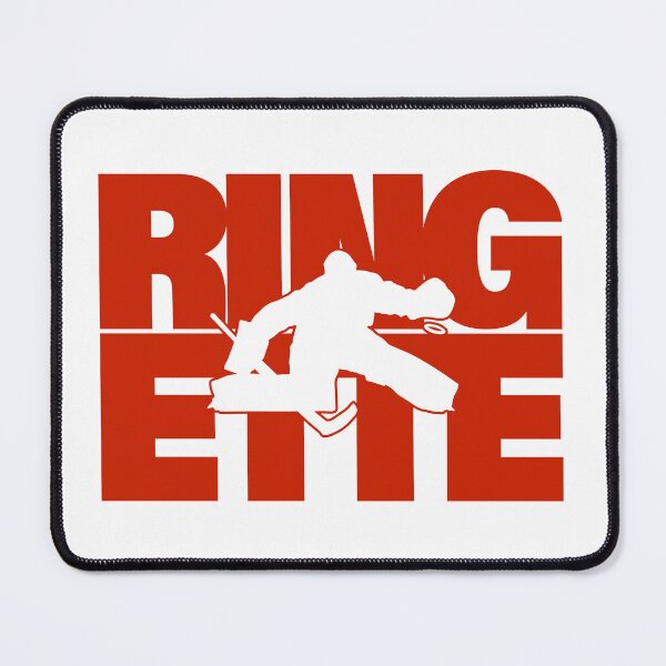 Item preview, Ringette goalie silhuette in red designed and sold by EmeraldeaArt.